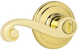   689 Polished Brass Lido Bed and Bath Privacy Lever 883351040273  