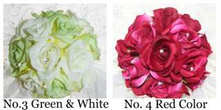 Wine Color Flower half ball Curtain clip Holder 2pieces  