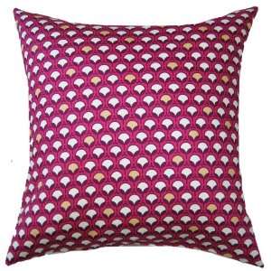  Modern Bud Raspberry Floral Throw Pillow (Insert Sold 
