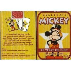 Celebrate Mickey Playing Cards   75 Yeras of Fun Sports 