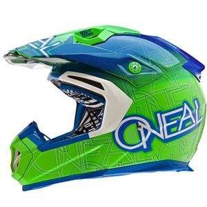  ONeal Racing 8 Series Mixxer Helmet   Small/Green/Blue 
