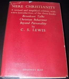 MERE CHRISTIANITY C.S.Lewis 1st UK Ed/1st Im HBDJ  