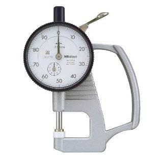 Mitutoyo 7301 Dial Thickness Gage, Flat Anvil, Standard Type, 0 10mm 