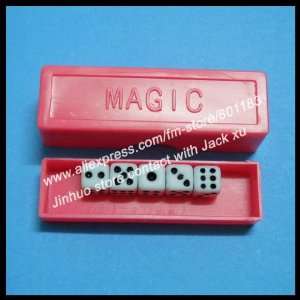  magic flash dice magic trick 300pcs/lot magic dice magic 