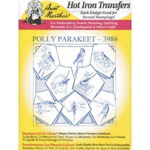  Polly the Parakeet Aunt Marthas Hot Iron Embroidery Arts 