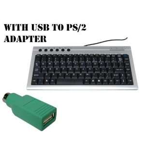  Mini Slim Compact Multimedia Keyboard without Numeric 