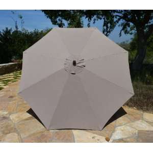  9ft Market Umbrella Canopy 8 Ribs Taupe (Canopy Only 