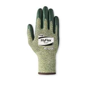 Ansell HyFlex 11 511 Kevlar Glove, Cut Resistant, Green Foam Nitrile 