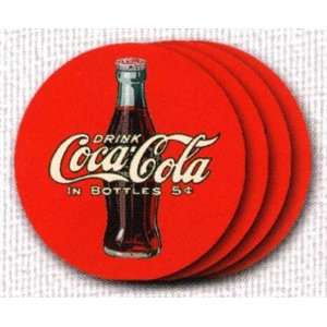  Coca Cola Glass Coasters Set
