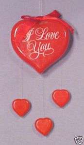 Unique Valentine Heart I Love You Hanging Ornament  