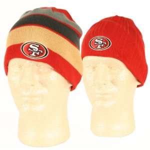  San Francisco 49ers Reversible Wide Stripe / Ribbed Knit 