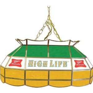 Miller High Life 28 inch Stained Glass Pool Table Light 