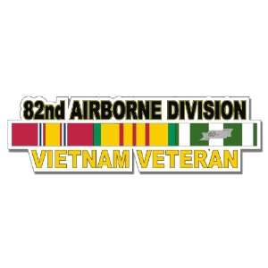 US Army 82th Airborne Division Vietnam Veteran Window Strip Decal 