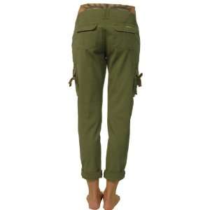  Volcom Womens Pants Frequency Fan Cargo Burnt Olive 