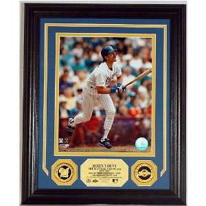 Robin Yount Gold Coin Photo Mint W/Two 24Kt Gold Coins  