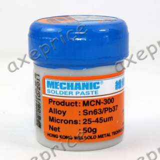 50g MCN 300 Soldering Solder Paste 63/37 25 45um 1pcs  