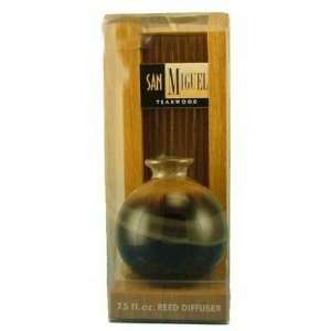  Brown Round Reed Diffuser   Teakwood by San Miguel