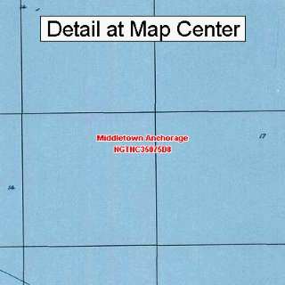  USGS Topographic Quadrangle Map   Middletown Anchorage 