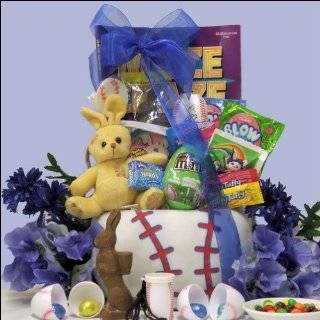 Egg Streme Baseball Easter Gift Basket for Boys   Ages 6 to 9 Years 