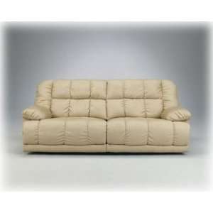 Microfiber Duraplush   Contemporary Khaki Stone 2 Seat Reclining Sofa 