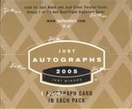 2005 Just Minors Just Autographs Baseball Hobby Box  