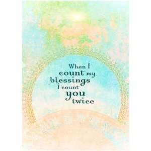   Greeting Cards When I Count My Blessings (pack of 6)