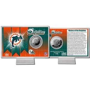  Miami Dolphins Team History Silver Coin Card Everything 