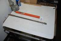 For sale is a Long appx. 3/4 inch masonry drill bit with triangular 