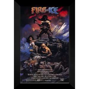  Fire and Ice 27x40 FRAMED Movie Poster   Style A   1983 