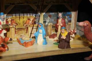 Vintage Marx Tin Litho Nativity Set Mint in Box  
