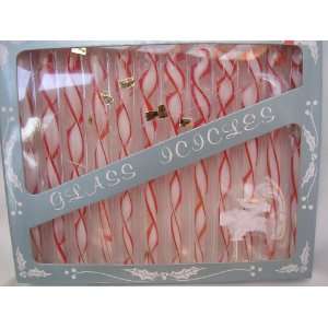   Icicle Hanging Christmas Ornaments ; Set of 12 