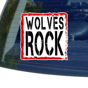  Wolves Rock   Window Bumper Laptop Sticker Automotive