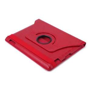  HDE (TM) Red Gator Rotating Hard Case Fits iPad 2 or 3/4G 