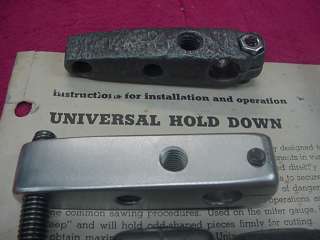   Universal Hold Down jig Complete and original 10ER Mark V MKC  