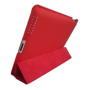  iGADGET iPad 2 High Quality PU Leather Case Red With Back 