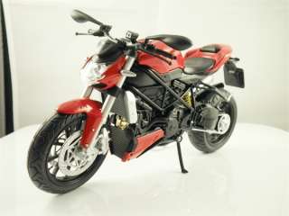 12 RED DUCATI STREETFIGHTER MOTORCYCLE MODEL  