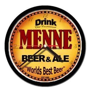  MENNE beer and ale cerveza wall clock 