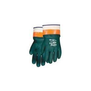  MEMPHIS GLOVE 6410SC PVC Coated Glove,Green/Orange,L.PR 