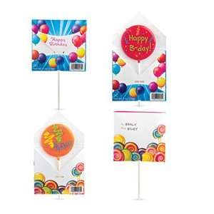 birthday lollipops (set of 12)  Grocery & Gourmet Food