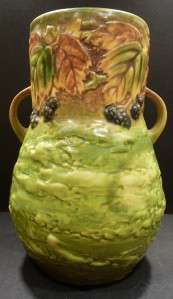 Roseville Blackberry Vase 575 8   MINT  