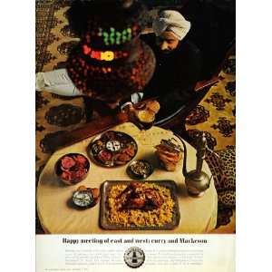   Beer Indian Curry Dinner Food   Original Print Ad