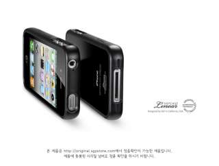   Linear Crystal Series Case [Smooth Black] for Apple iPhone 4 GSM CDMA