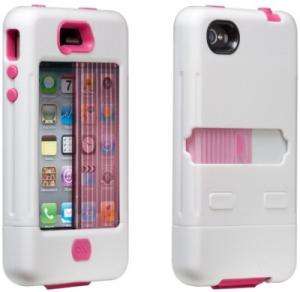 Case Mate iPhone 4S / 4 Tank Case Cover   White/Pink NEW 100% OEM FREE 