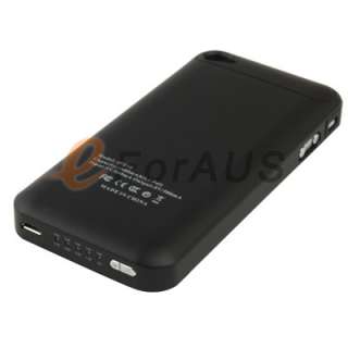   External Backup Battery Charger Case with FM Transmitter for iPhone 4