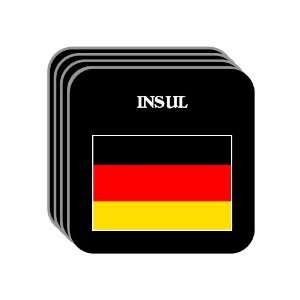  Germany   INSUL Set of 4 Mini Mousepad Coasters 
