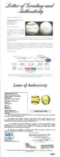   Mantle Autographed AL MacPhail Baseball JSA & PSA/DNA #J30779 PSA 7.5