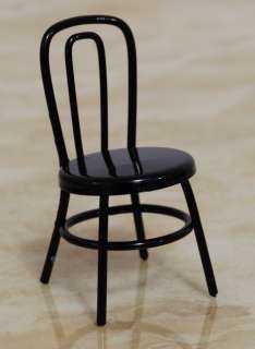 M33 Doll House Miniatures   Black Chair  