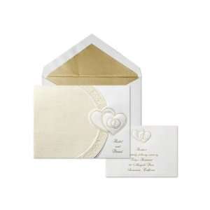  Intertwined Rings and Hearts Wedding Invitation Health 