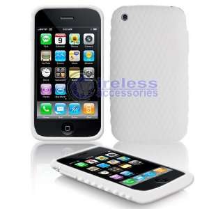  Apple iPhone 3G Clear Silicone Skin Case Cover with Screen 