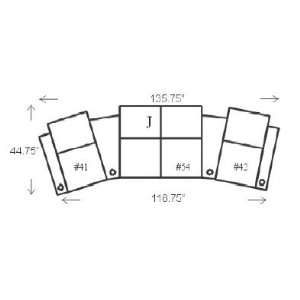  Jaymar Nailhead Home Theater Seating 58142 Configuration J 